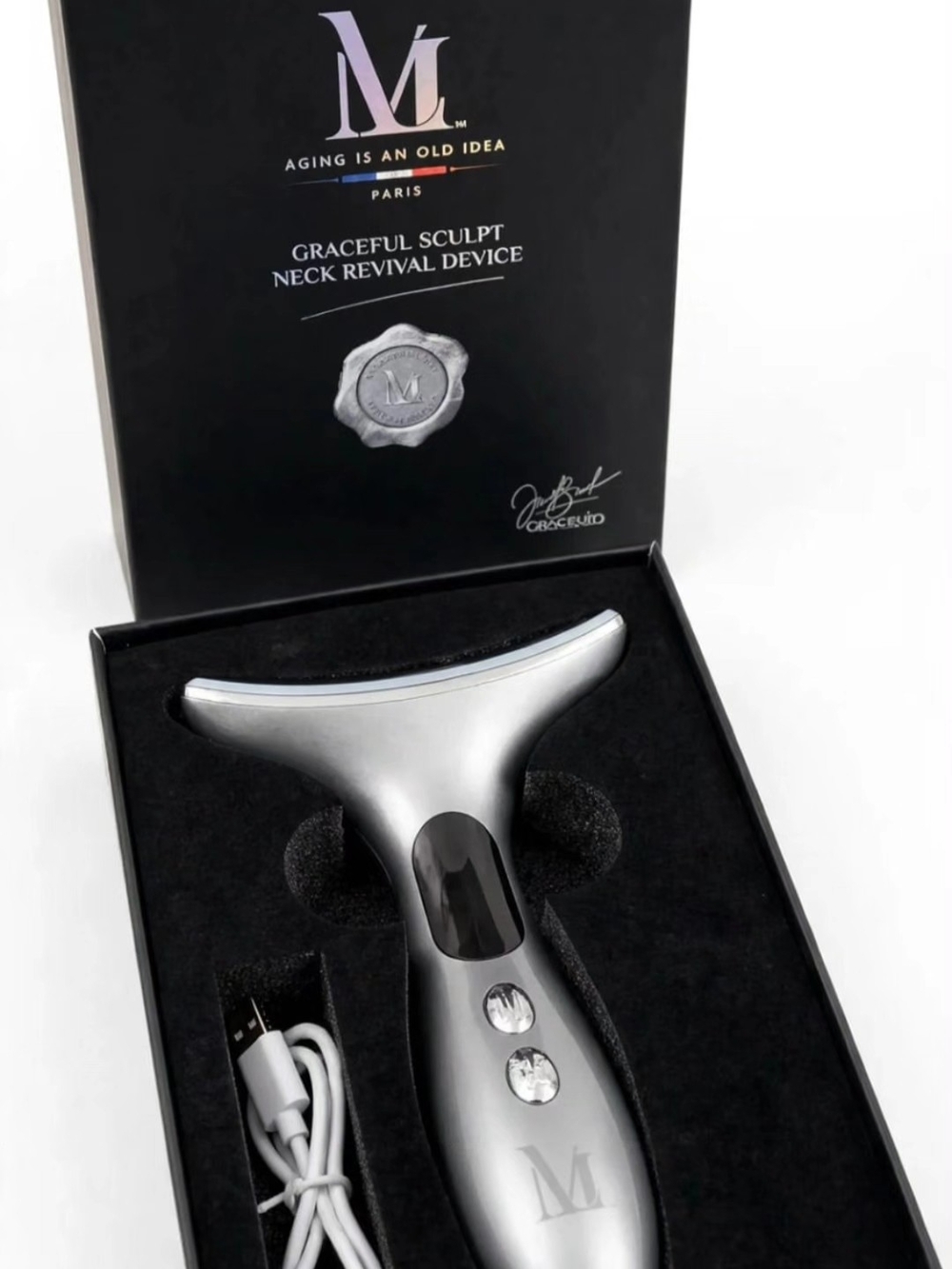 Graceful Sculpt Neck Revival Device - Silver